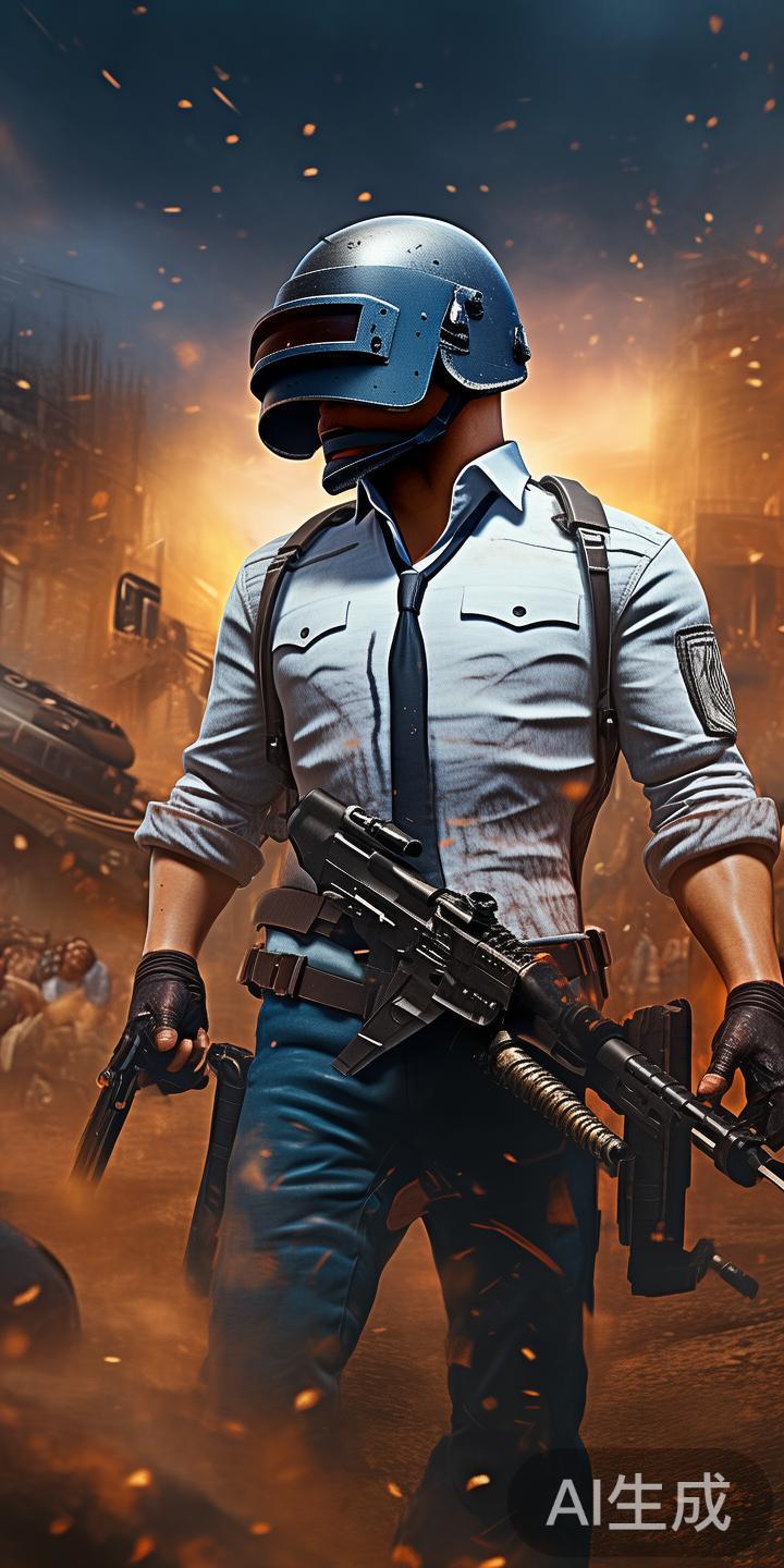 在一次经典的绝地求生比赛中，一名选手在危机四伏的环